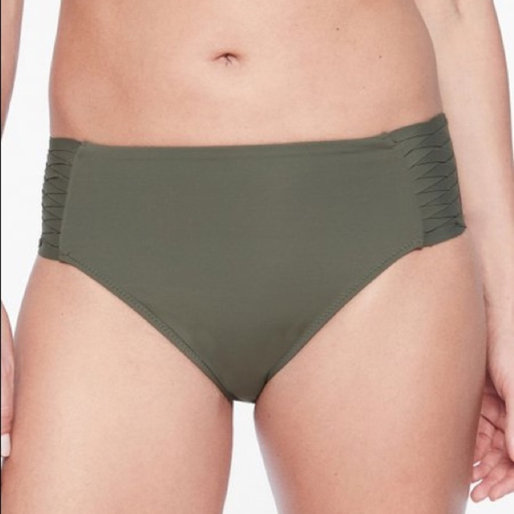 Athleta Herb Olive Adriata Full Bikini Bottom